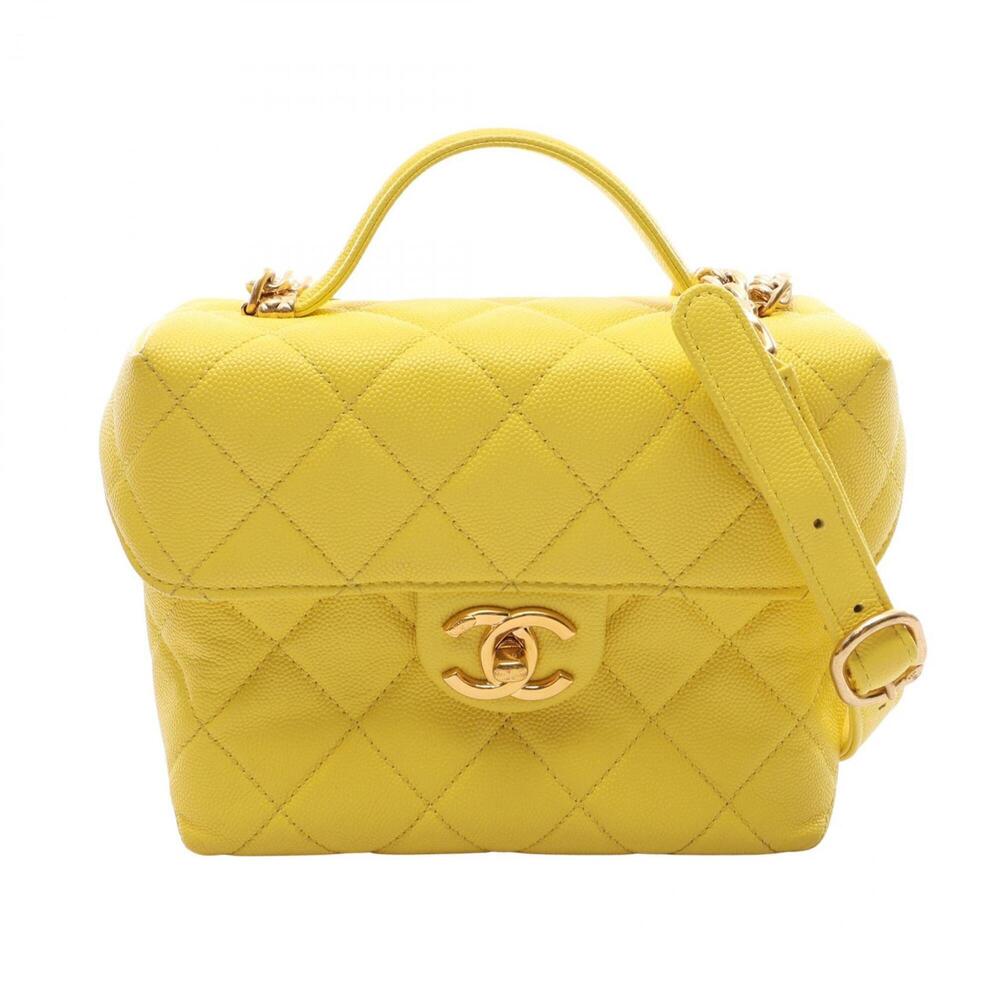 Chanel Matelassé Small Vanity Bag, 2-Way Shoulder Bag/Handbag, Caviar Leather...